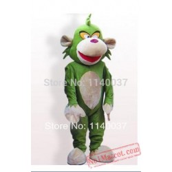 Green Head Monkey Mascot Costume