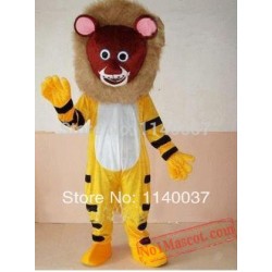 Yellow Lion Mascot Costume