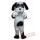 White Black Sheepdog Dog Mascot Costume