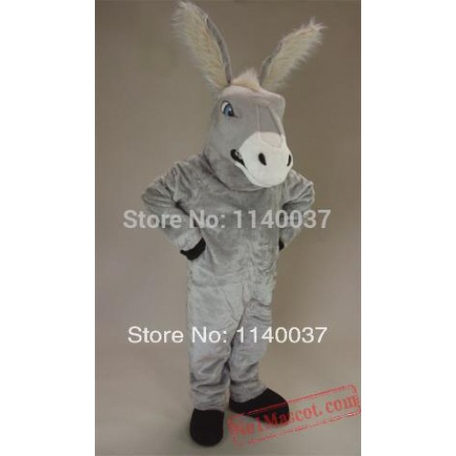 Grey Donkey Mascot Costume