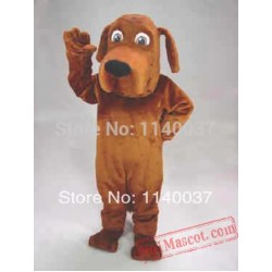 Brown Bloodhound Dog Mascot Costume