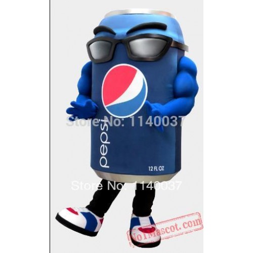 Blue Can Mascot Costume