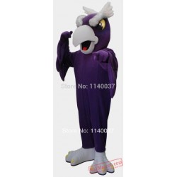 Purple Eagle Mascot Costume