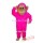 Pink Chimp Mascot Costume