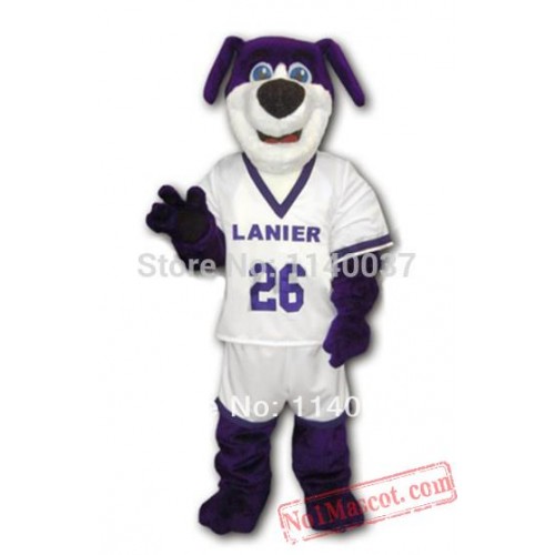 Promotion Custom Purple Dog Mascot Costume