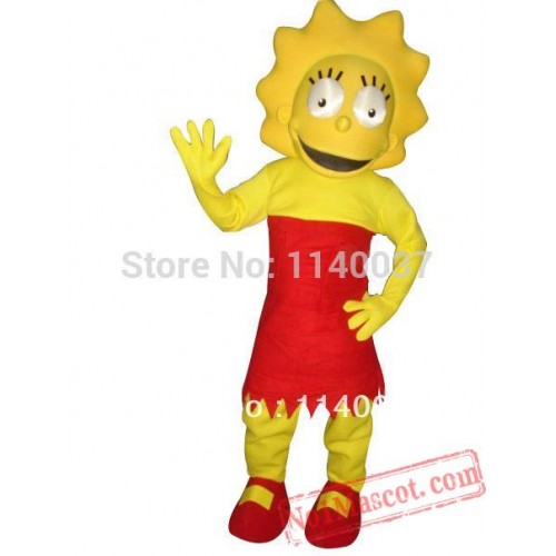 Professional Lisa Mascot Costume