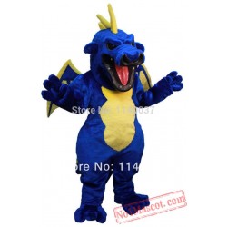 Blue Pterosaur Dinosaur Dragon Mascot Costume