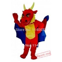 Red Dragon Mascot Costume