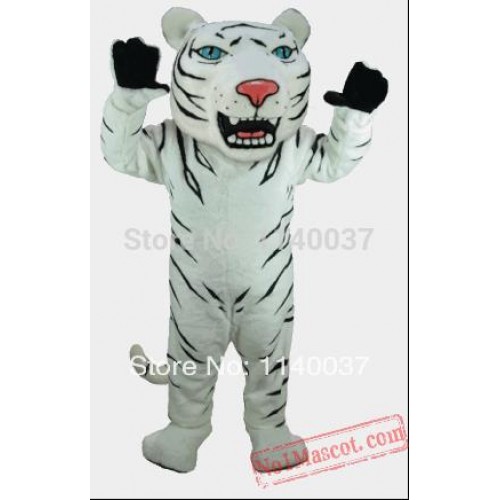 Albino Tiger Mascot Costume