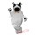 White Dog Flash Advertising Adult Mascot Costume