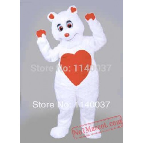 Valentine Bear Mascot Costume
