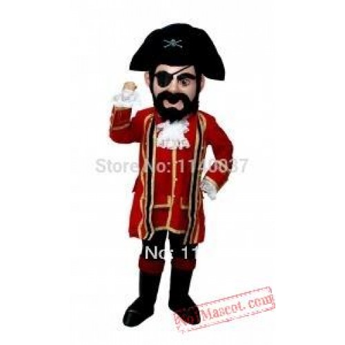Costume Cosplay Captain Jack Pirate Mascot Costume