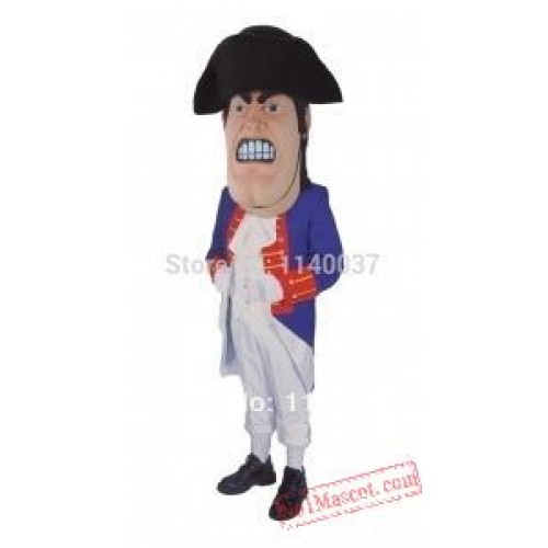 Costume Cosplay Revolutionary Colonial Soldier Mascot Costume