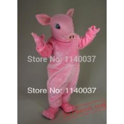 Pink Rat Mascot Costume
