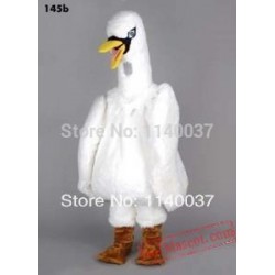 White Swan Mascot Costume