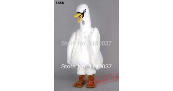 White Swan Mascot Costume