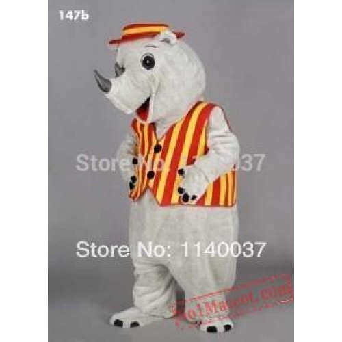 Rhino Mascot Costume