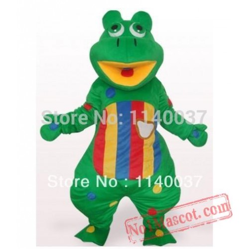 Green Frog Mascot Costume