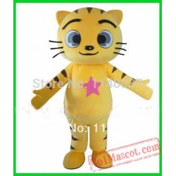 Yellow Kitten Kitty Catling Kitling Cat Mascot Costume