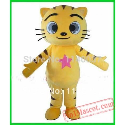 Yellow Kitten Kitty Catling Kitling Cat Mascot Costume