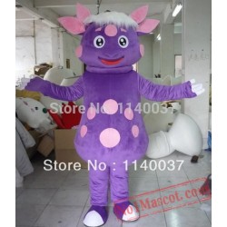 Purple Sheep Animal Mascot Costume