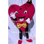 Red Valentines Heart Mascot Costume