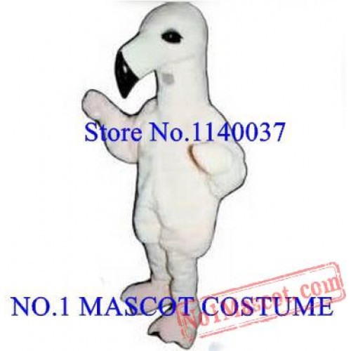 Anime Cosplay Costumes White Baby Flamingo Mascot Costume