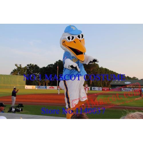 Cool Sport Pelican Mascot Waterfowl Bird Costume