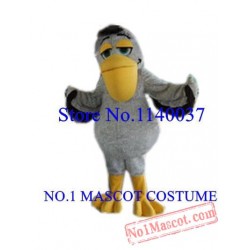 Grey Baby Pelican Mascot Waterfowl Bird Costume