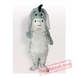 Grey Donkey Mascot Costume