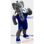 Grey Mastadon Elephant Mascot Costume