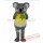 Custom Yellow Coat Koala Mascot
