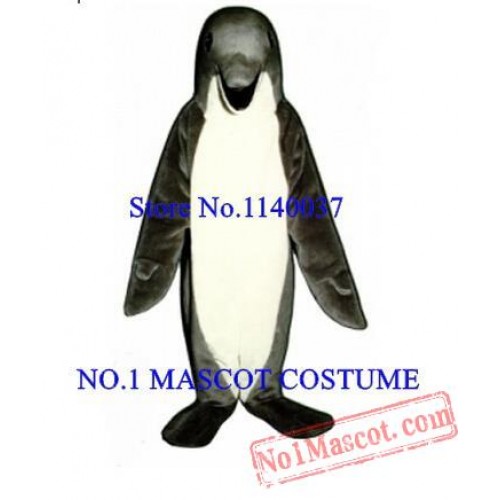 Anime Cosplay Dress Grey Dolphin Mascot Adult Costume