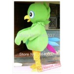 Green Bird Mascot Costume