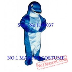 Blue Barracuda Mascot Fish Costume
