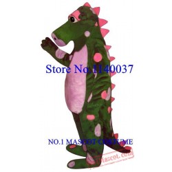 Polka Dot Dragon Dinosaur Mascot Costume