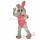 Pink White Easter Bunny Rabbit Mascot Costume