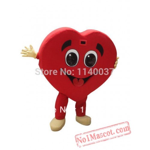 Red Heart Mascot Costume