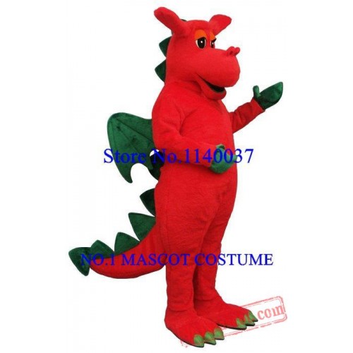 Friendly Tyrannosaurus Dinosaur Dragon Mascot Costume