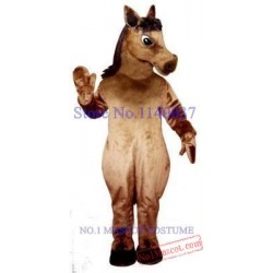 Brown Mustang Horse Mascot Steed Pony Costume