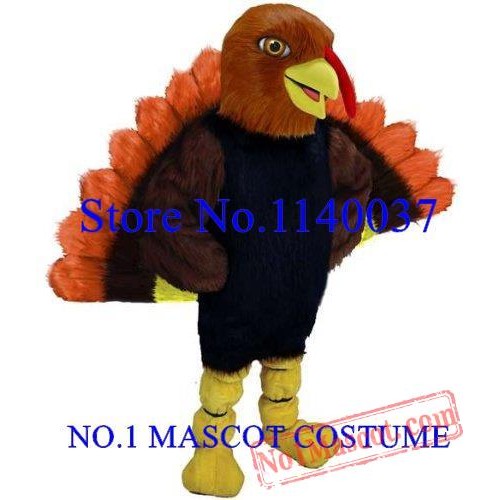 Thanksgiving Day Tom Turkey Mascot Adult Costume