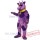 Purple Violet Bull Cow Mascot Costume