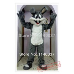 Easter Grey Bugs Bunny Mascot Costume