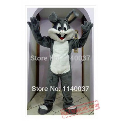 Easter Grey Bugs Bunny Mascot Costume