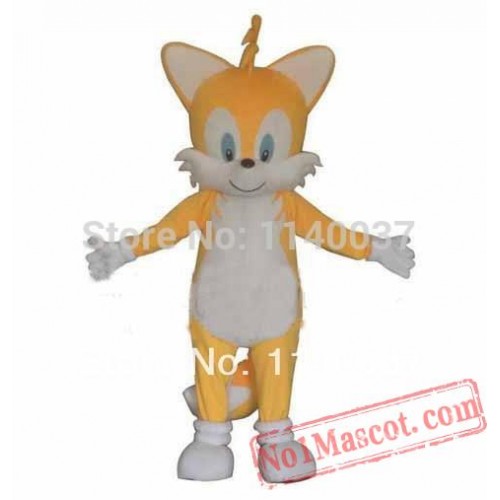 Miles Tails Prower Fox Mascot Costume