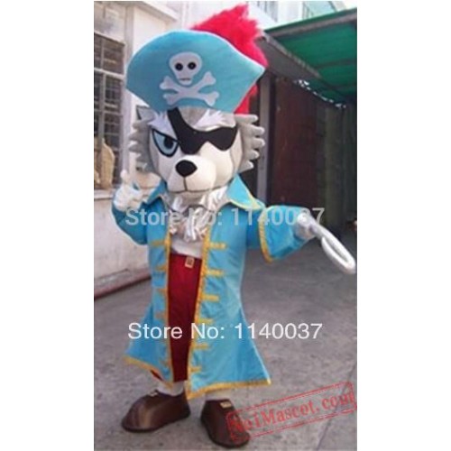 Wolf Pirate Sea Rover Mascot Costume
