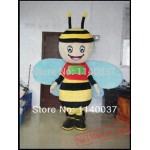 Blue Wing Honey Bee Mascot Costume