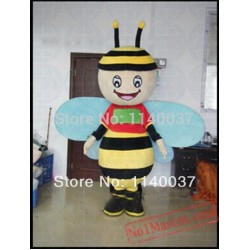 Blue Wing Honey Bee Mascot Costume