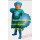 Blue & Green Superman Superhero Captain Mascot Costume