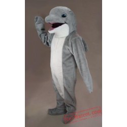 Grey Dolphin Mascot Costume